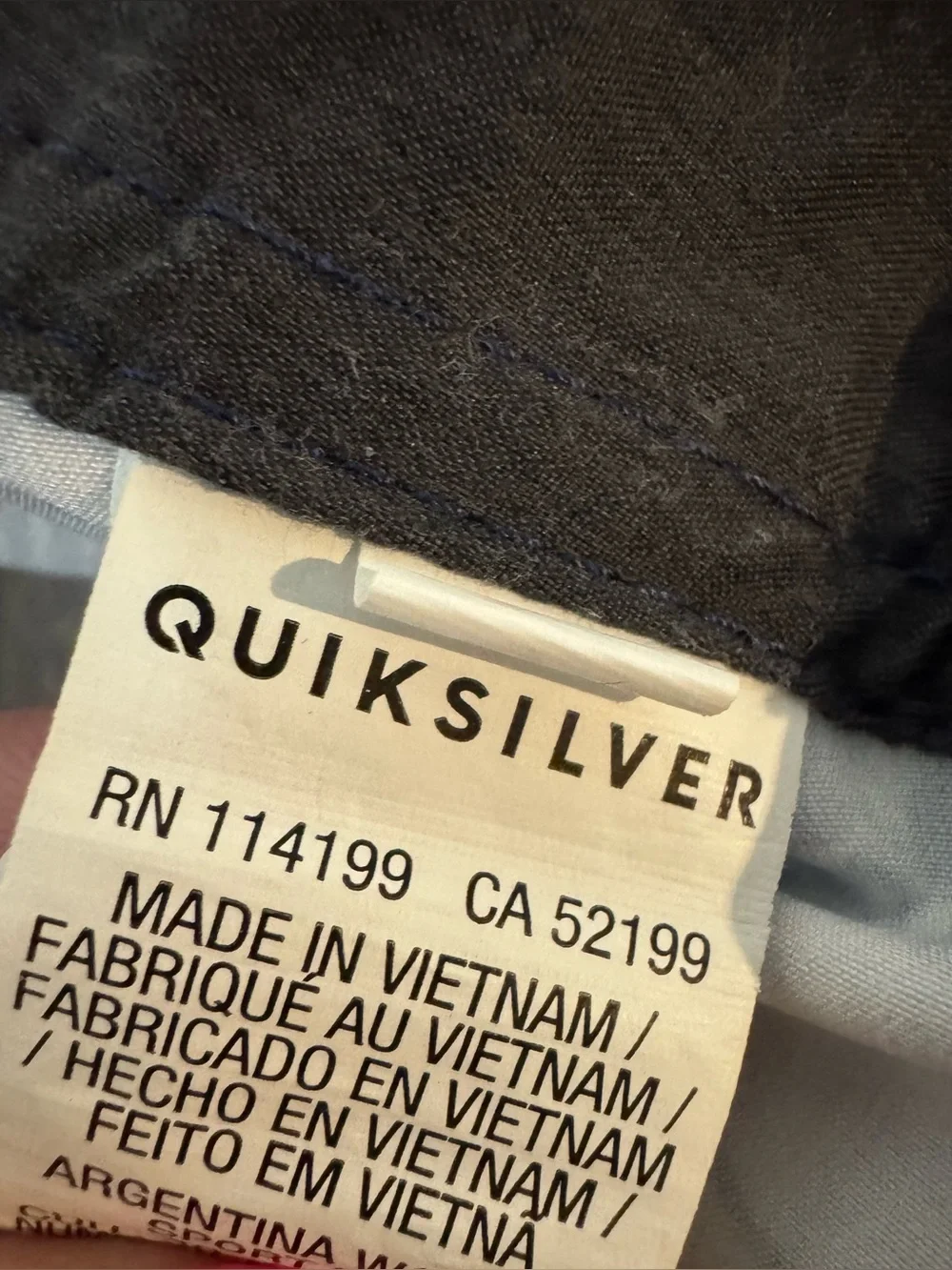 Quiksilver Highline Boarding Shorts Men's Size 32 Navy and White Swimwear Wave